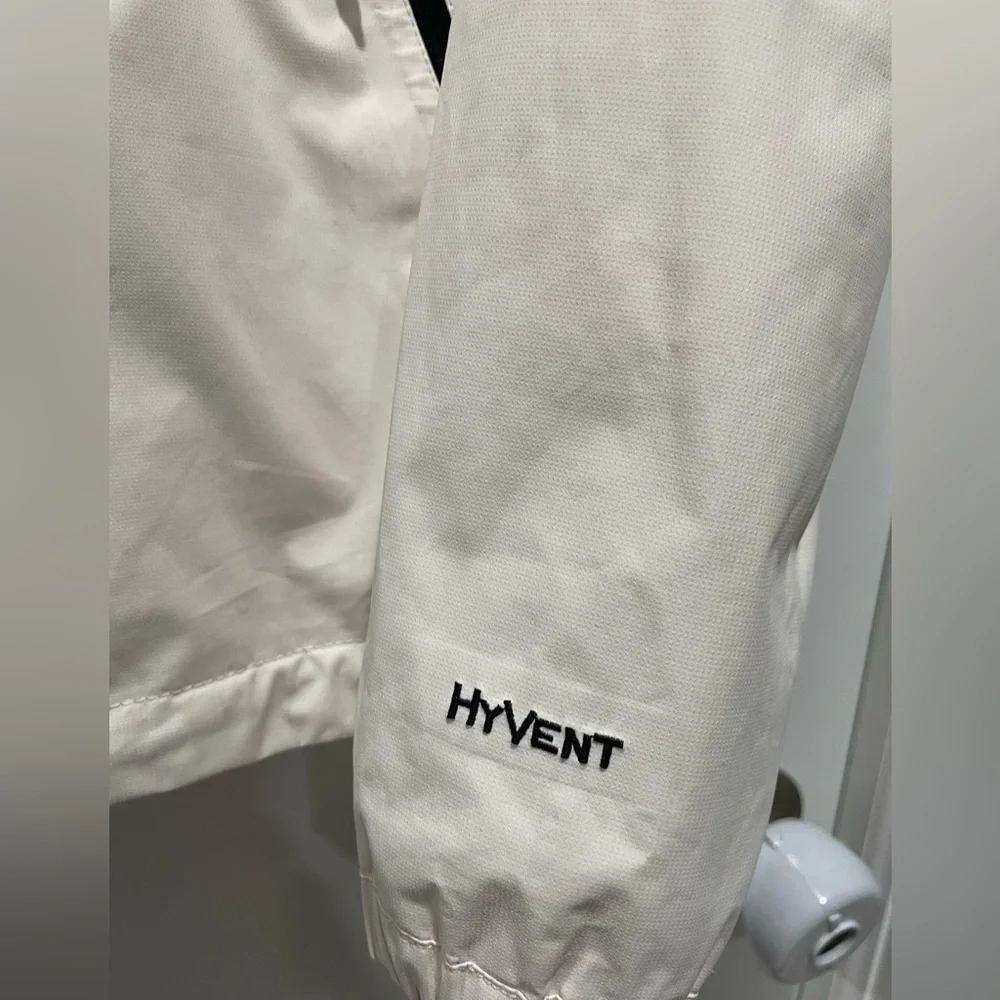 The North Face Lightweight Rain Jacket zip hooded Hyvent Size M - Picture 4 of 5